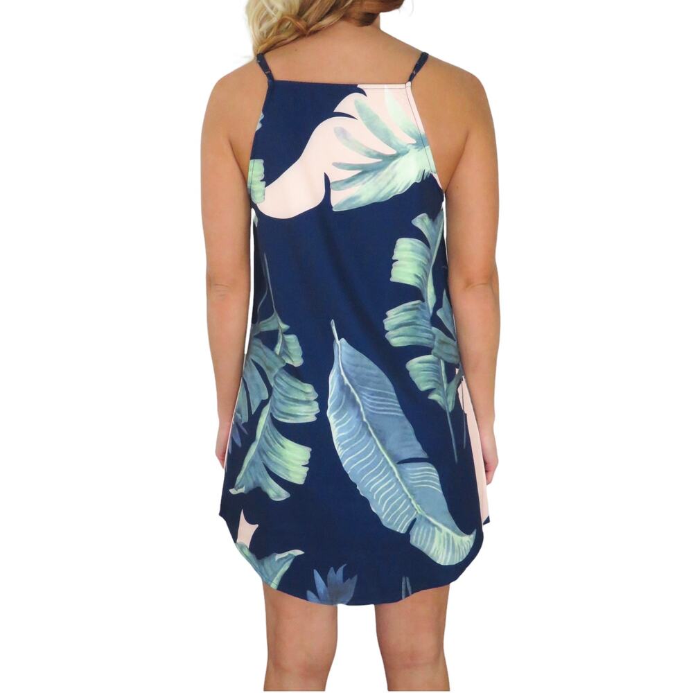 ASOS Tropical Palm Leaf Mini Dress Small - Picture 6 of 7